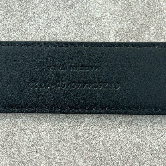 Saint Laurent NEW laque  YSL monogram leather belt main image 6